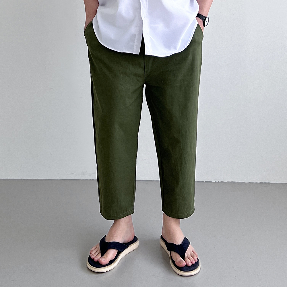 남자린넨와이드팬츠 남자린넨슬랙스 항아리바지 - 상품 이미지