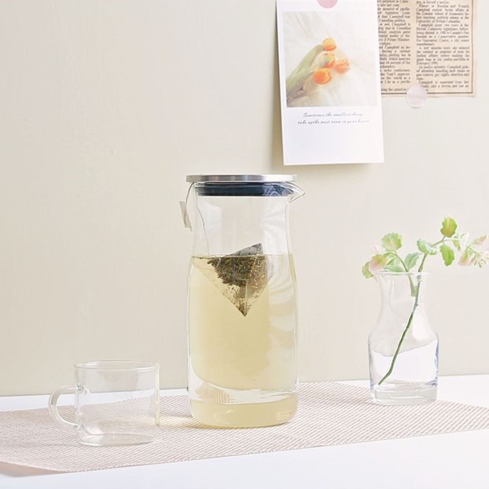 내열 유리 냉장고 물병 700ml 보리차 물통 투명 보틀 - 상세 이미지 4