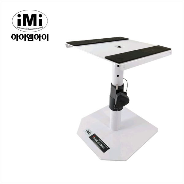 IMI MSSC103W 탁상용 스피커 스탠드 책상용 거치대 데스크탑 받침대 화이트 - 상세 이미지 2