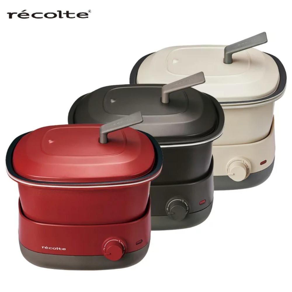 recolte POT DUO carre RPD-4 전기 포트 나베 1인용 냄비 일본제 - 상품 이미지