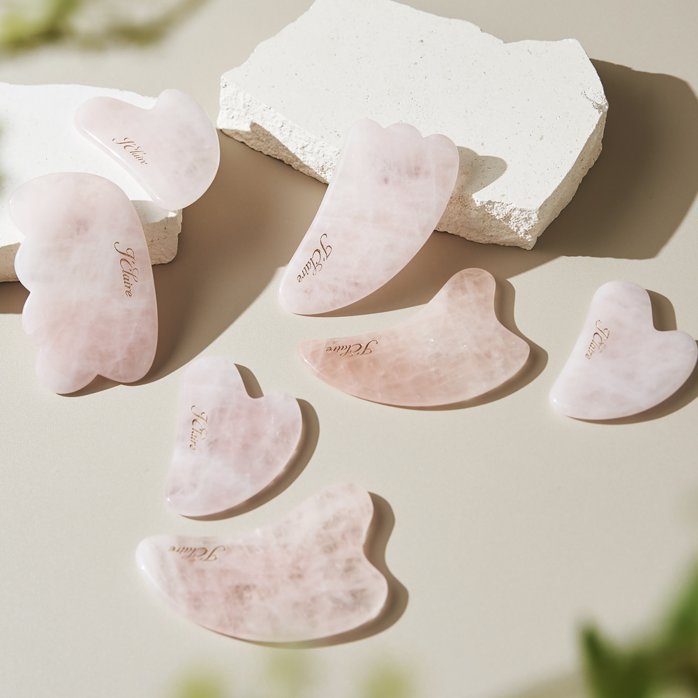 제이끌레르 로즈쿼츠 괄사 마사지기 경락 두피 얼굴 바디 페이스 하트 이미지 2