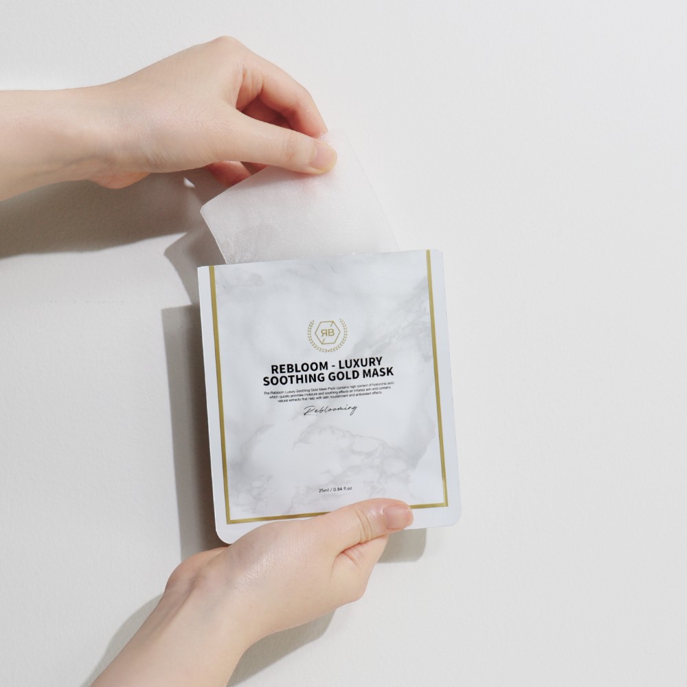 리블 리블룸 럭셔리 수딩 골드 마스크팩 1BOX 25ml 5매 피부트러블진정 더마코스메틱 - 상세 이미지 5