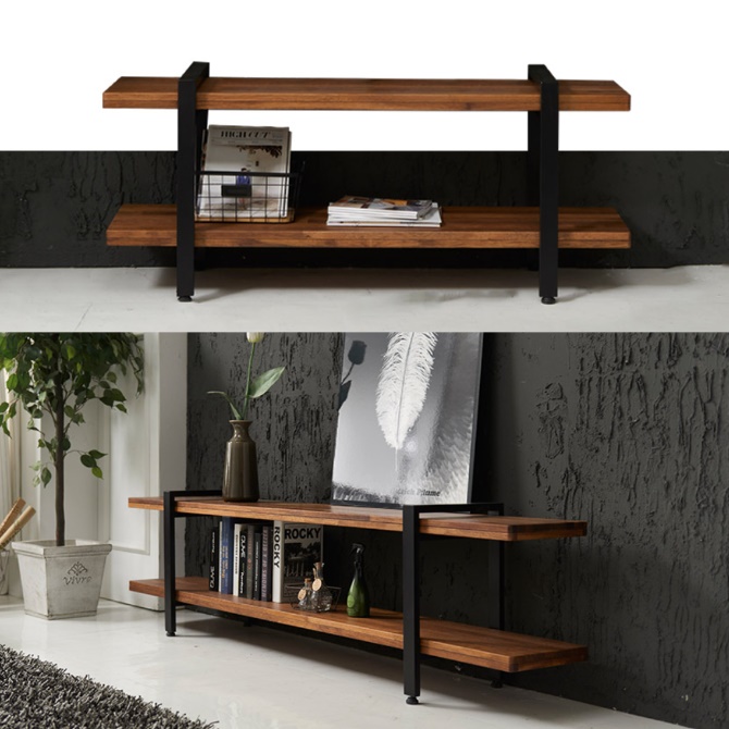 낮은 미니 거실장 모던 티비 다이 오디오 장식장 티브 다이