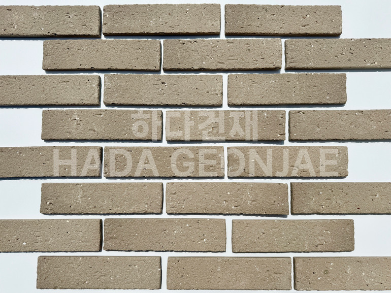 점토타일 쿠키 240x60x12T 쿠키그레이 / 하다건재