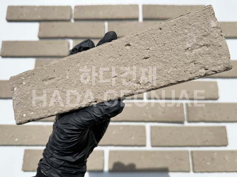 점토타일 쿠키 240x60x12T 쿠키그레이 / 하다건재