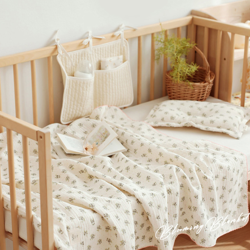 마롤로뜨 아기 블랭킷 거즈 여름 이불 담요 신생아 러블리 블루밍