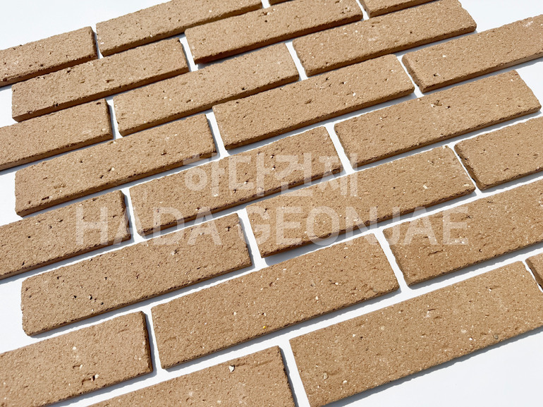 점토타일 쿠키 240x60x12T 쿠키브라운 / 하다건재