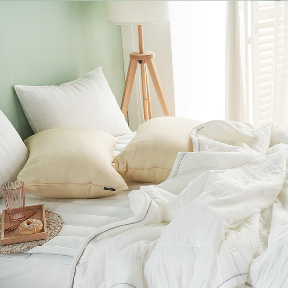 모달 솔리드 여름 차렵이불 싱글 화이트 간절기 여름이불