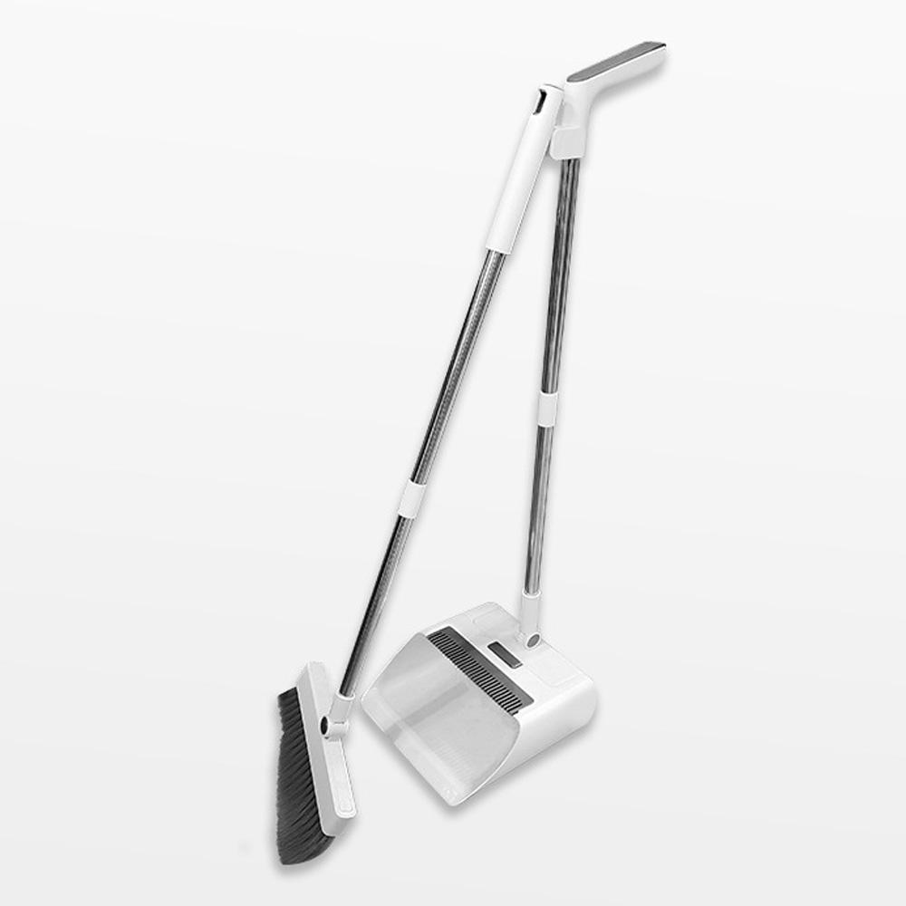 4in1 긴 빗자루 쓰레받기 세트 브러쉬 스퀴지 업소용 가정용
