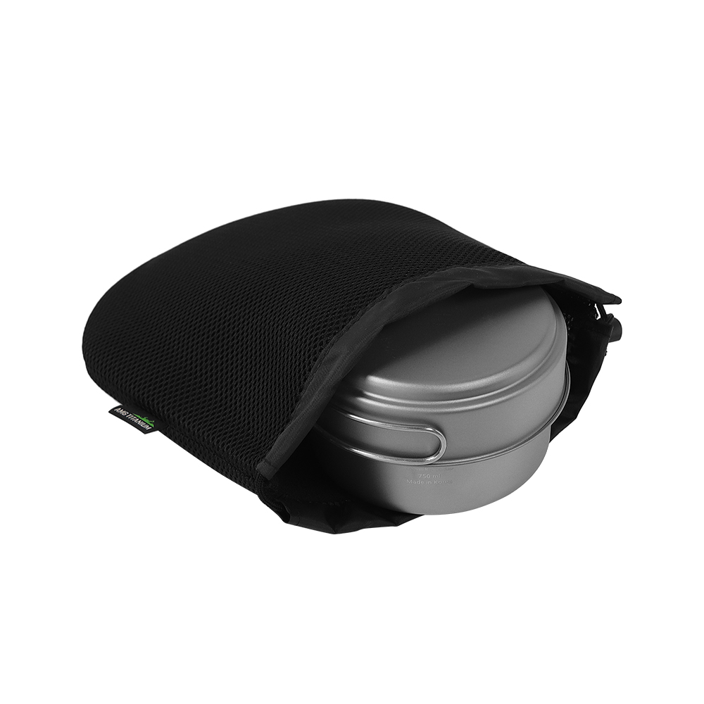 AMG 티타늄 코펠 750ml 캠핑 반합 쿠커 백패킹 +WB비너