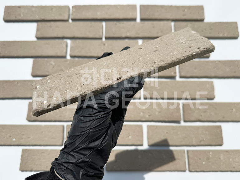 점토타일 쿠키 240x60x12T 쿠키그레이 / 하다건재