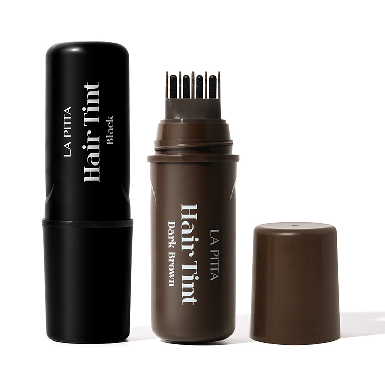 라피타 5초 새치커버 타투 헤어 틴트 스틱, NO 염색약 10ml, 블랙+다크브라운, 4개 - 상품 이미지