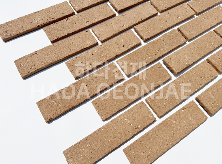 점토타일 쿠키 240x60x12T 쿠키브라운 / 하다건재