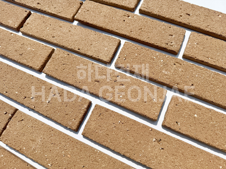 점토타일 쿠키 240x60x12T 쿠키브라운 / 하다건재