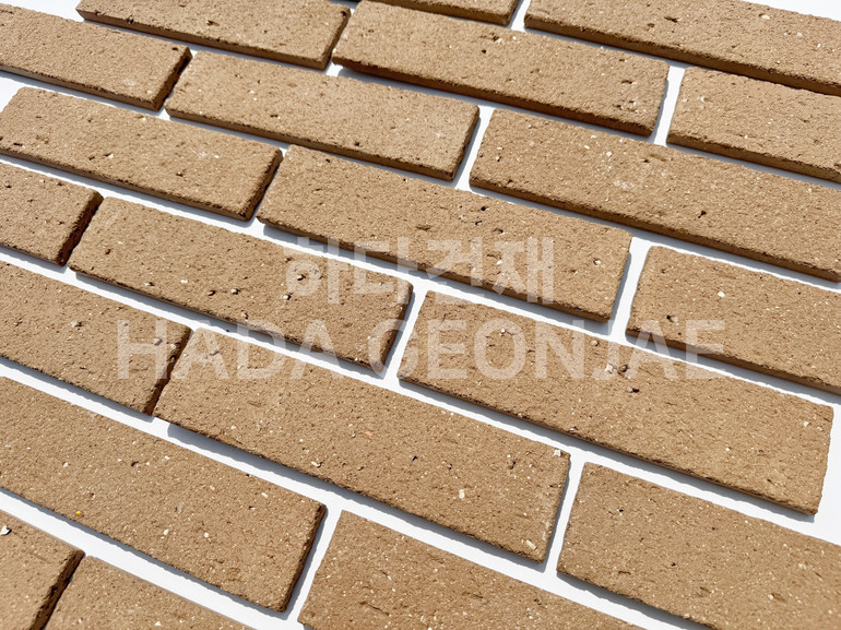 점토타일 쿠키 240x60x12T 쿠키브라운 / 하다건재