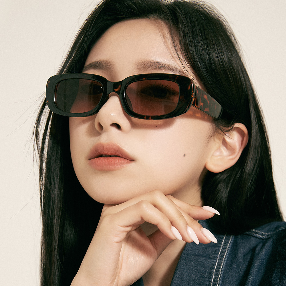 남자 여자 레트로 선글라스 캣츠아이 틴트 선글라스 커트코베인 검정 미노이 - 상세 이미지 4