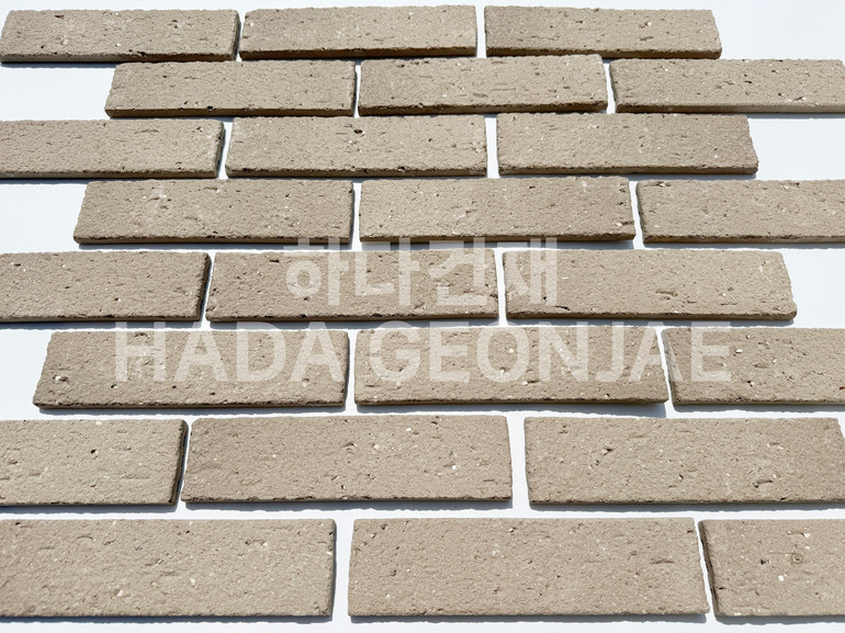 점토타일 쿠키 240x60x12T 쿠키그레이 / 하다건재