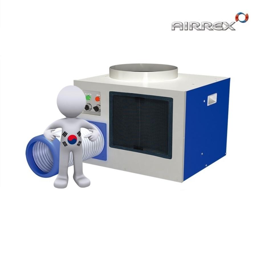 자동자정비소 벽걸이에어컨 리프트장착 덕트 이동식에어컨 6평형