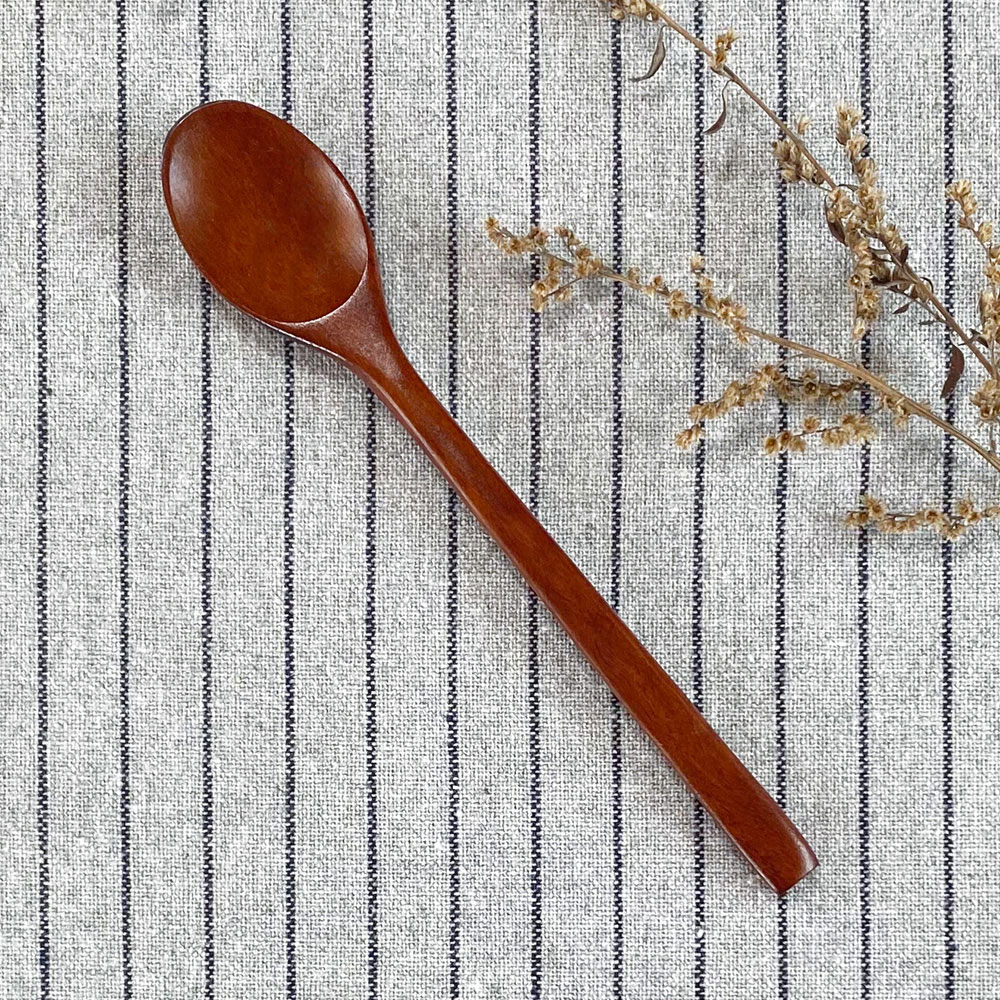 나무티스픈 옻칠 차스푼 디져트숟가락 대 - 상세 이미지 5