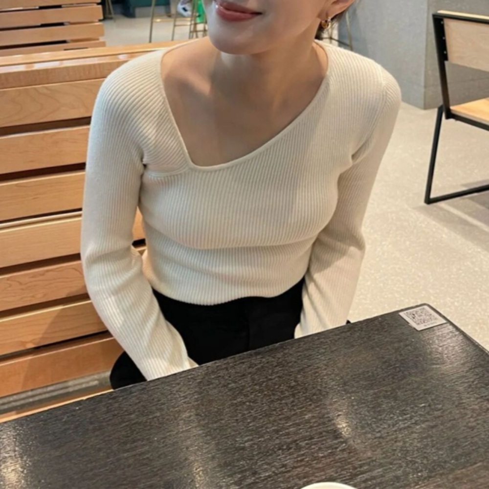 미녀와 순정남 임수향 박도라 사선 니트 캐시미어 데일리 - 메인 이미지