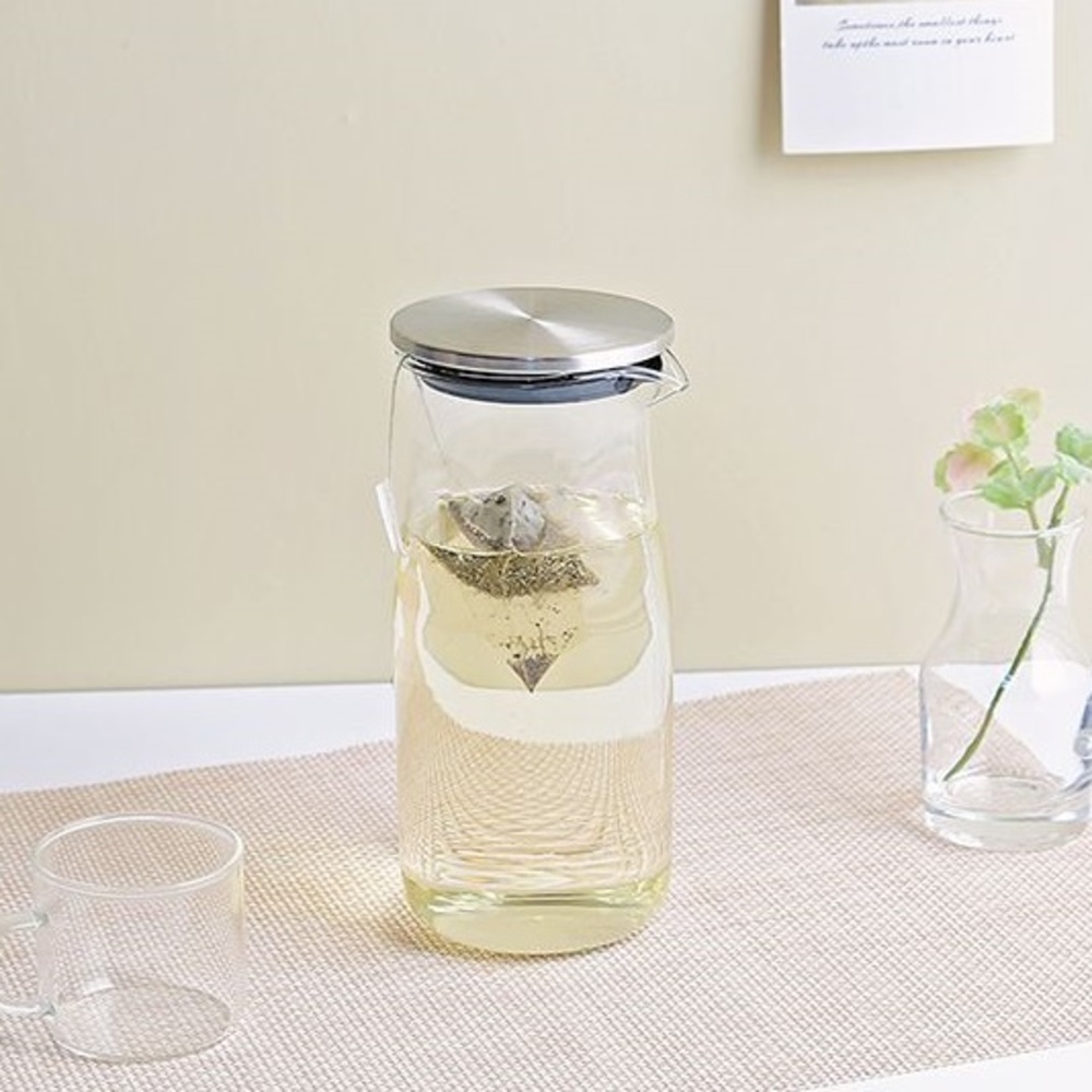 내열 유리 냉장고 물병 700ml 보리차 물통 투명 보틀 - 메인 이미지