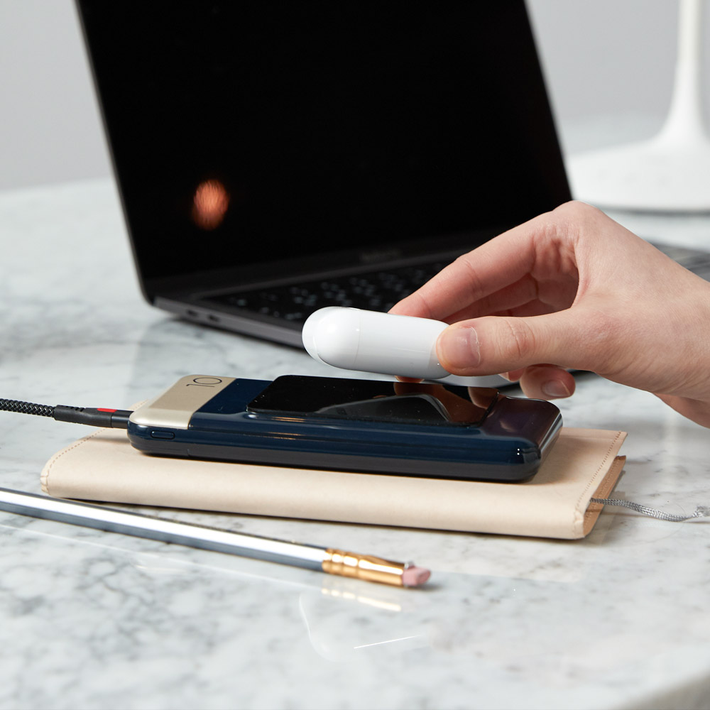 프롬비 척붙는 고속 무선 보조배터리 10000mAh 네이비 이미지 7