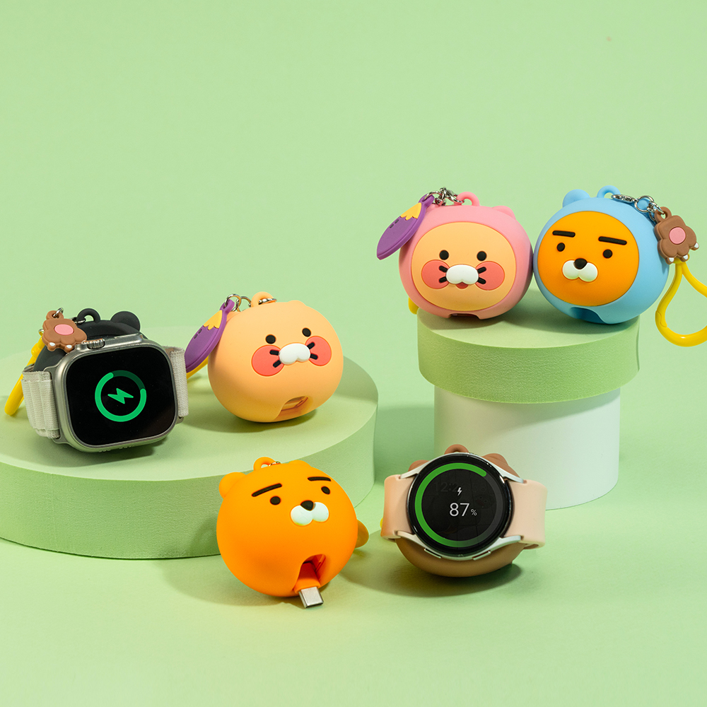 카카오프렌즈 땡글이 도킹형 보조배터리 1200mAh (애플워치/갤럭시워치) - 상세 이미지 2