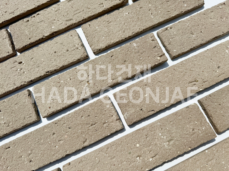 점토타일 쿠키 240x60x12T 쿠키그레이 / 하다건재