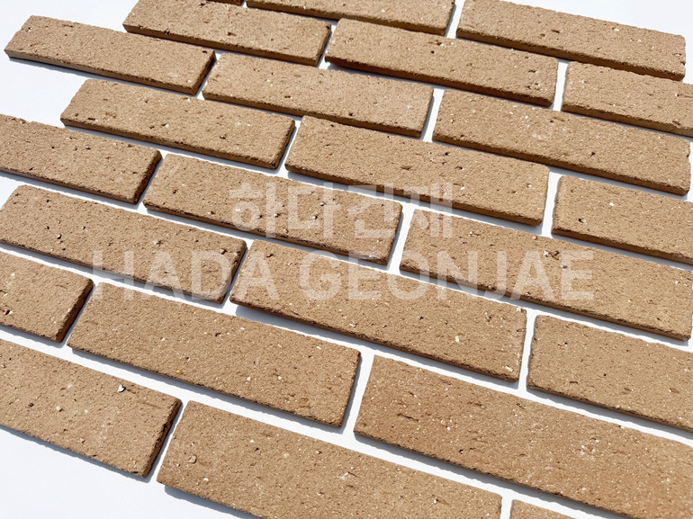 점토타일 쿠키 240x60x12T 쿠키브라운 / 하다건재