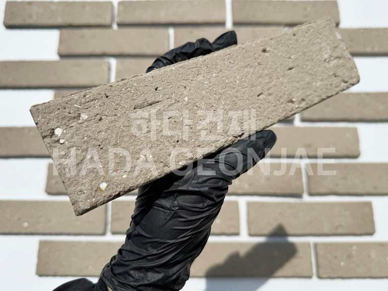 점토타일 쿠키 240x60x12T 쿠키그레이 / 하다건재