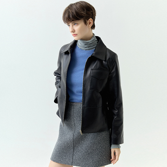 [로보] 뉴 레더 이태리 램스킨 재킷 G23CJK065