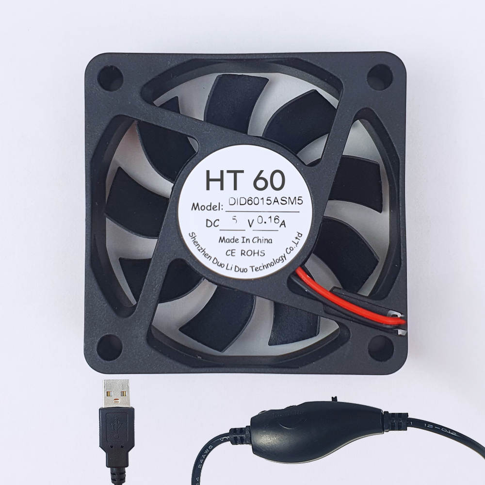 60mm 저소음 DC 소형 냉각 팬모터 쿨러 속도조절 USB 쿨링 팬 - 상품 이미지