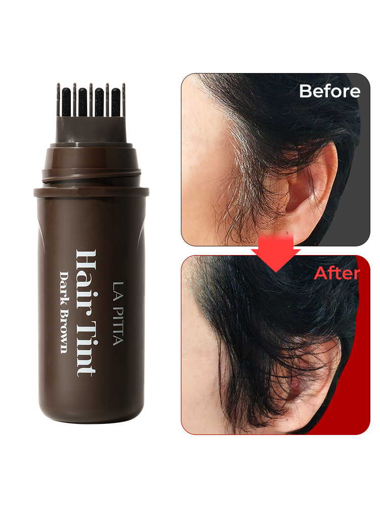 라피타 5초 새치커버 타투 헤어 틴트 스틱, NO 염색약 10ml, 다크 브라운, 1개 이미지 2