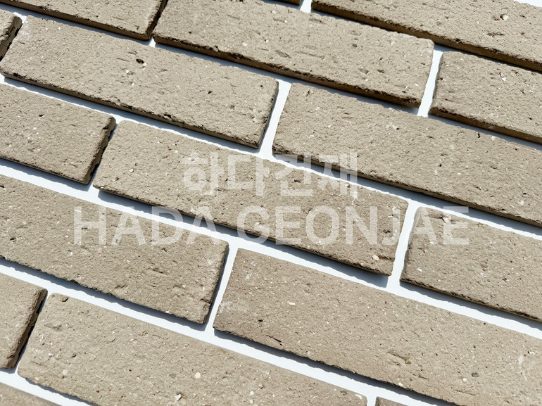 점토타일 쿠키 240x60x12T 쿠키그레이 / 하다건재