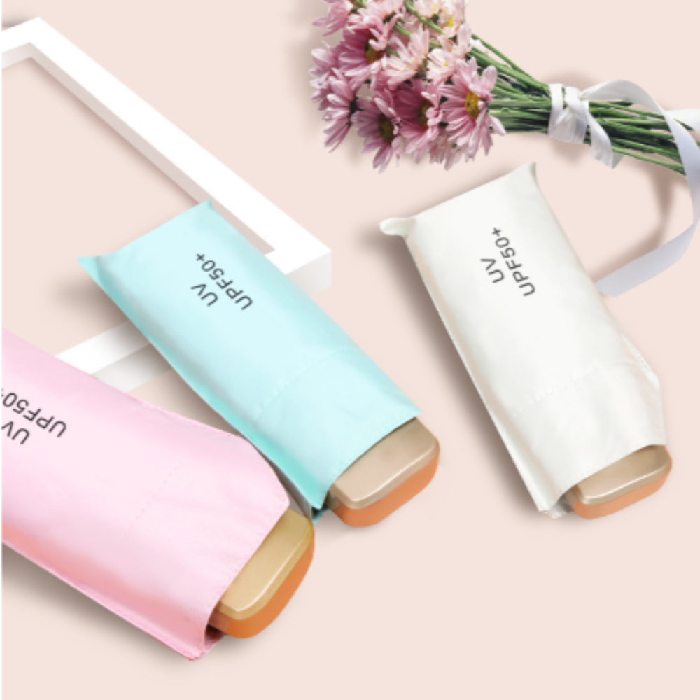 초경량 양산 우양산 암막 미니 등산 학생 양우산 자외선차단 5단 손 우산 - 상세 이미지 3