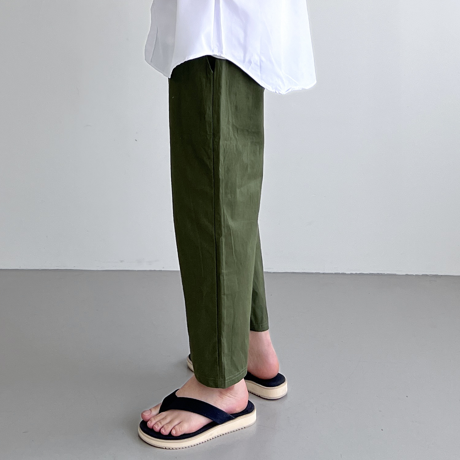 1+1 남자린넨와이드팬츠 남자린넨슬랙스 항아리바지 - 상세 이미지 2