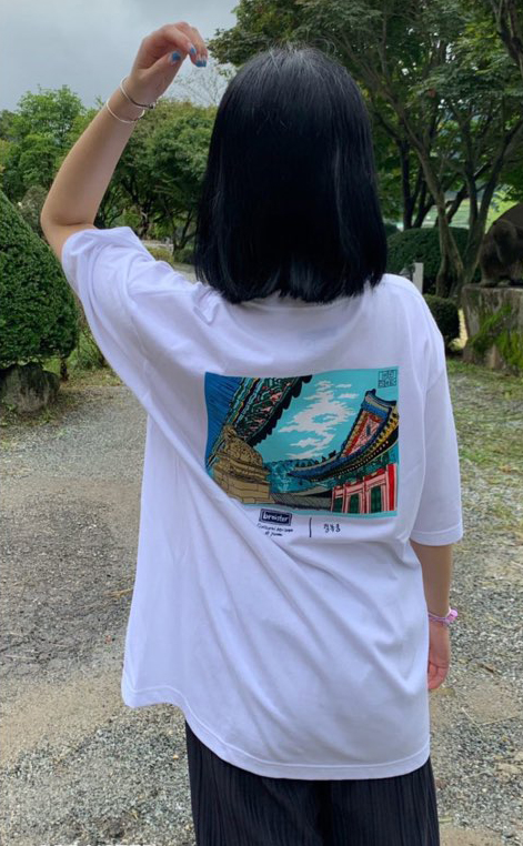 경복궁 굿즈 남자 티셔츠 여자 남녀공용 오버핏 티셔츠 외국인 선물 한국의 문화유산 기념