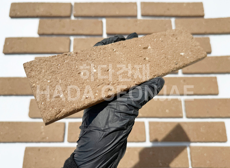 점토타일 쿠키 240x60x12T 쿠키브라운 / 하다건재