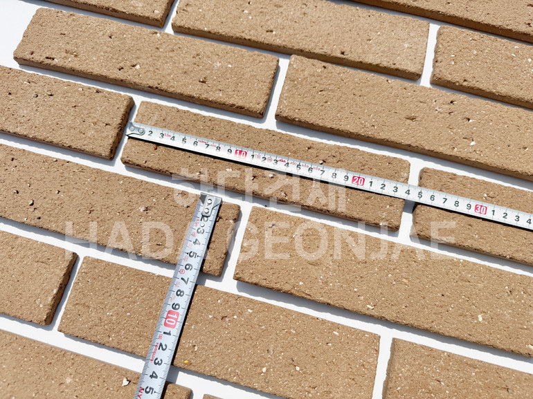 점토타일 쿠키 240x60x12T 쿠키브라운 / 하다건재