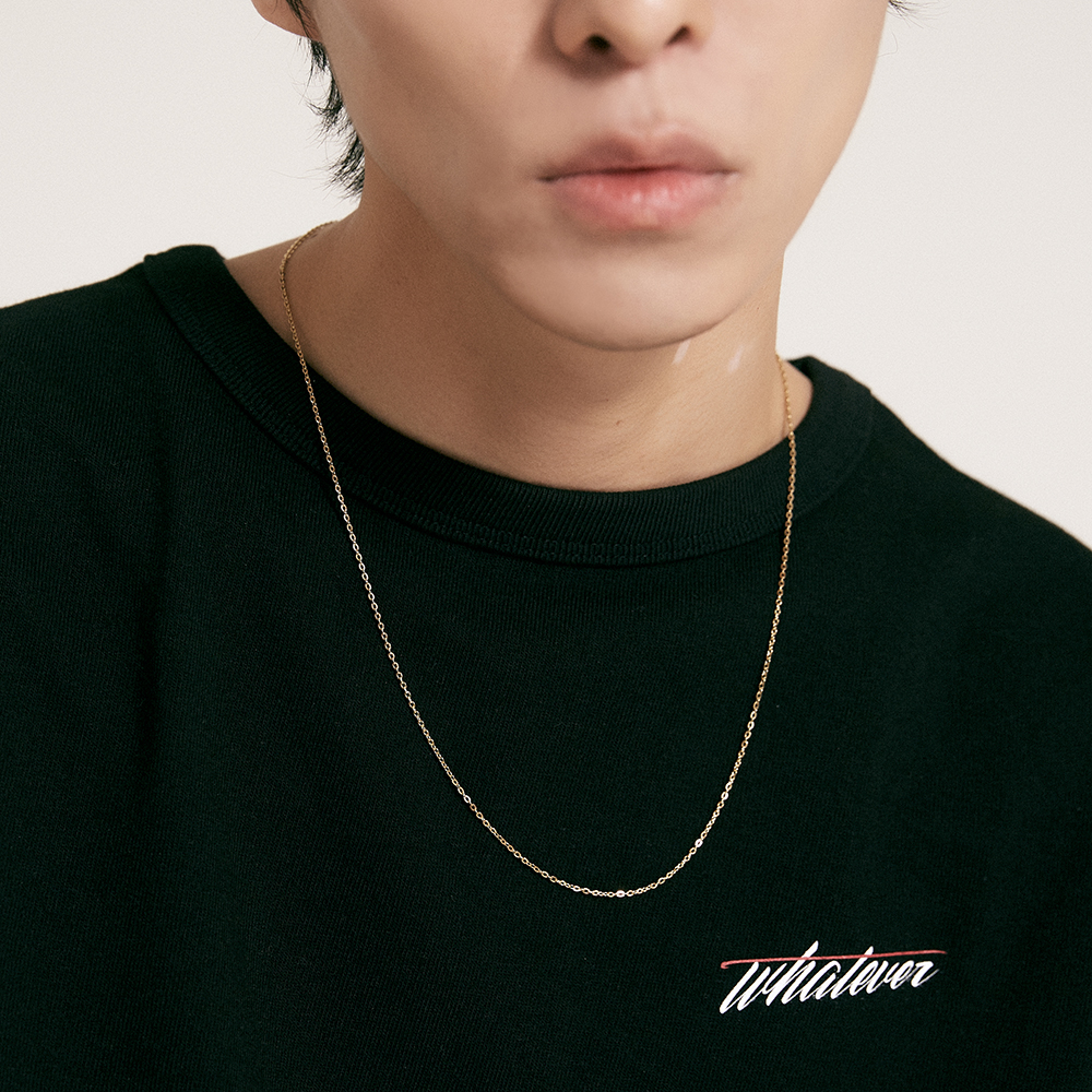 18K도금 써지컬목걸이 패션 학생목걸이 힙합 도금 목걸이 줄 남자 - 상세 이미지 3