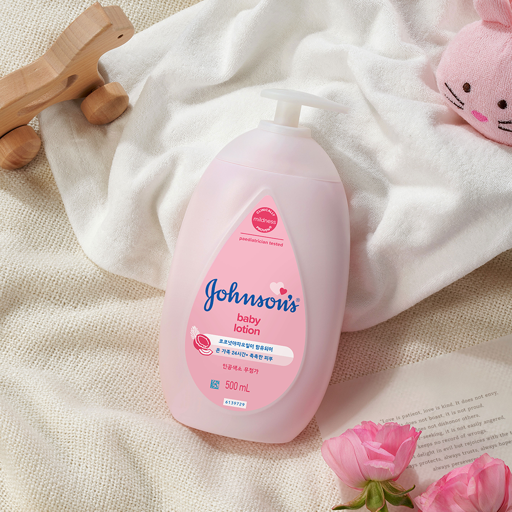 [+100mL본품] 존슨즈베이비 바디로션 500ml, 핑크, 2개 - 상세 이미지 4