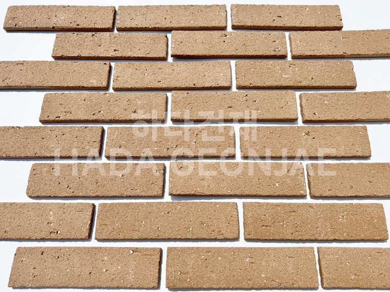 점토타일 쿠키 240x60x12T 쿠키브라운 / 하다건재