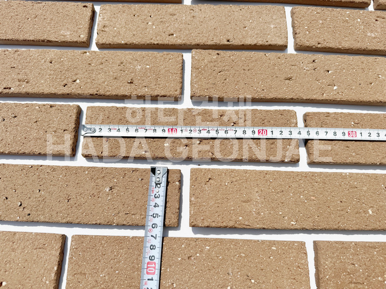 점토타일 쿠키 240x60x12T 쿠키브라운 / 하다건재