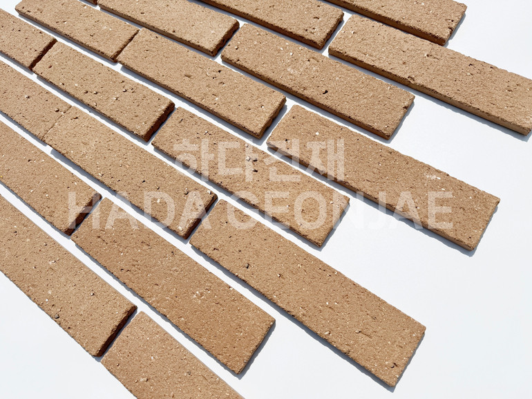 점토타일 쿠키 240x60x12T 쿠키브라운 / 하다건재