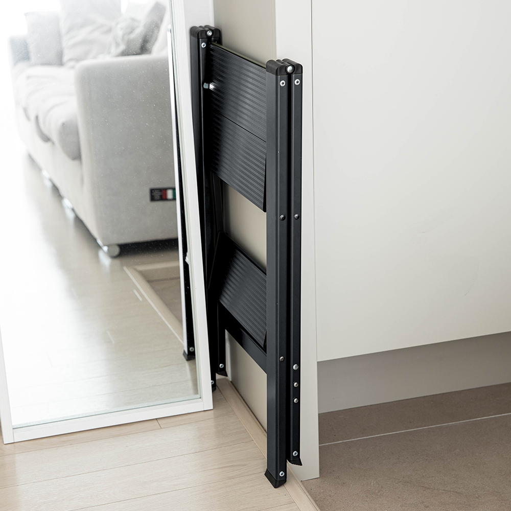 로티홈시스 가정용 사다리 접이식 A형 알루미늄 3단 이동식 작업 발판 계단 광폭 DL3