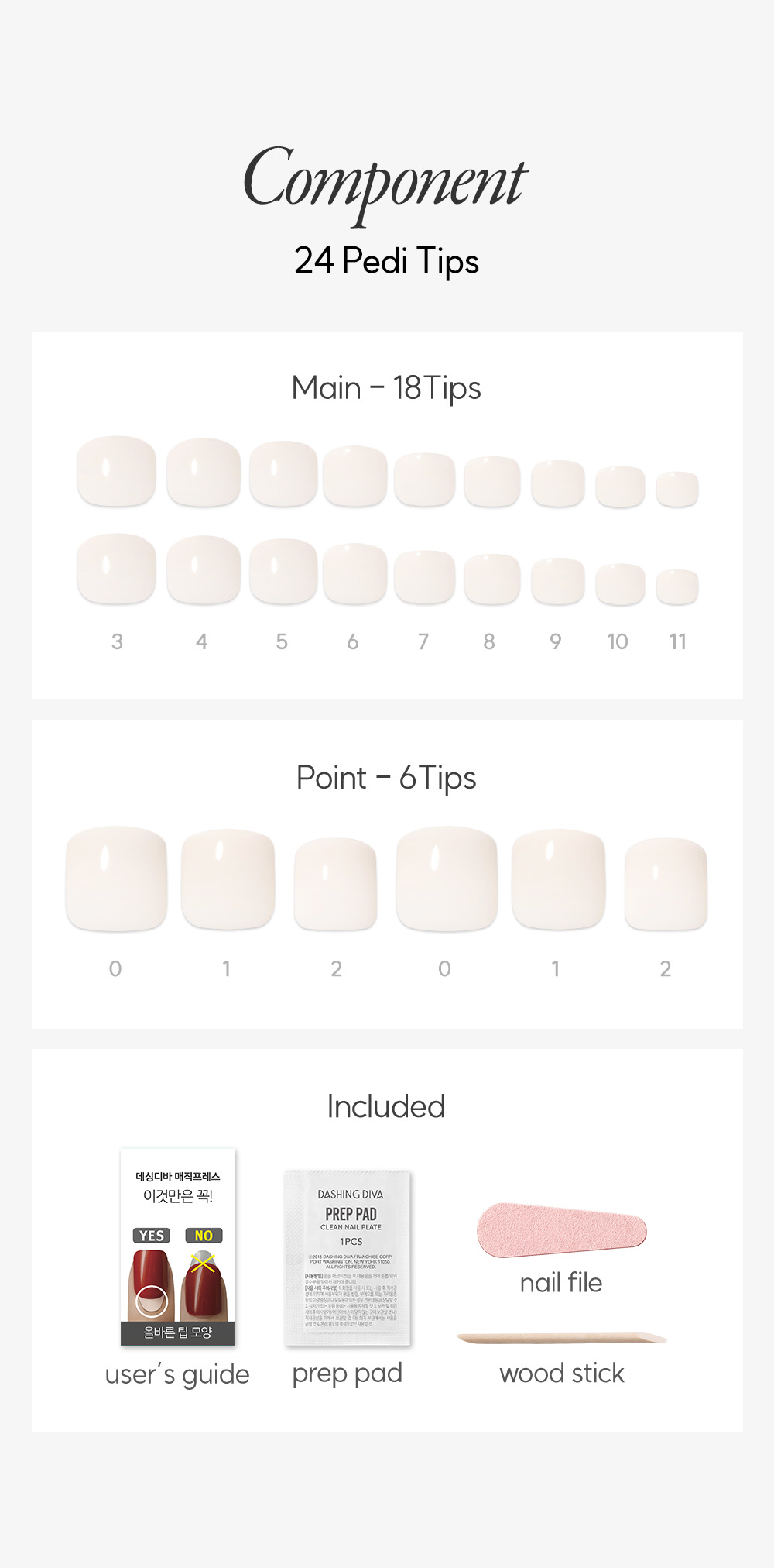 Dashing Diva Magic Press Pedi Cream Cheese Kit Components