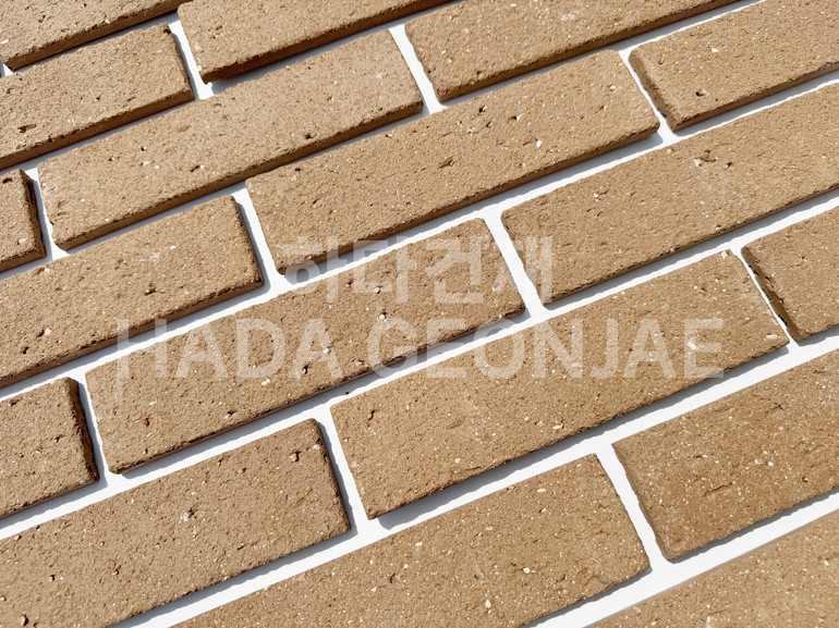 점토타일 쿠키 240x60x12T 쿠키브라운 / 하다건재