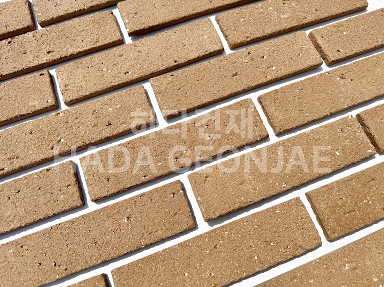 점토타일 쿠키 240x60x12T 쿠키브라운 / 하다건재