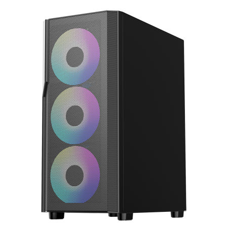 마이크로닉스 COOLMAX 스테디 컴퓨터 PC 케이스 (블랙)