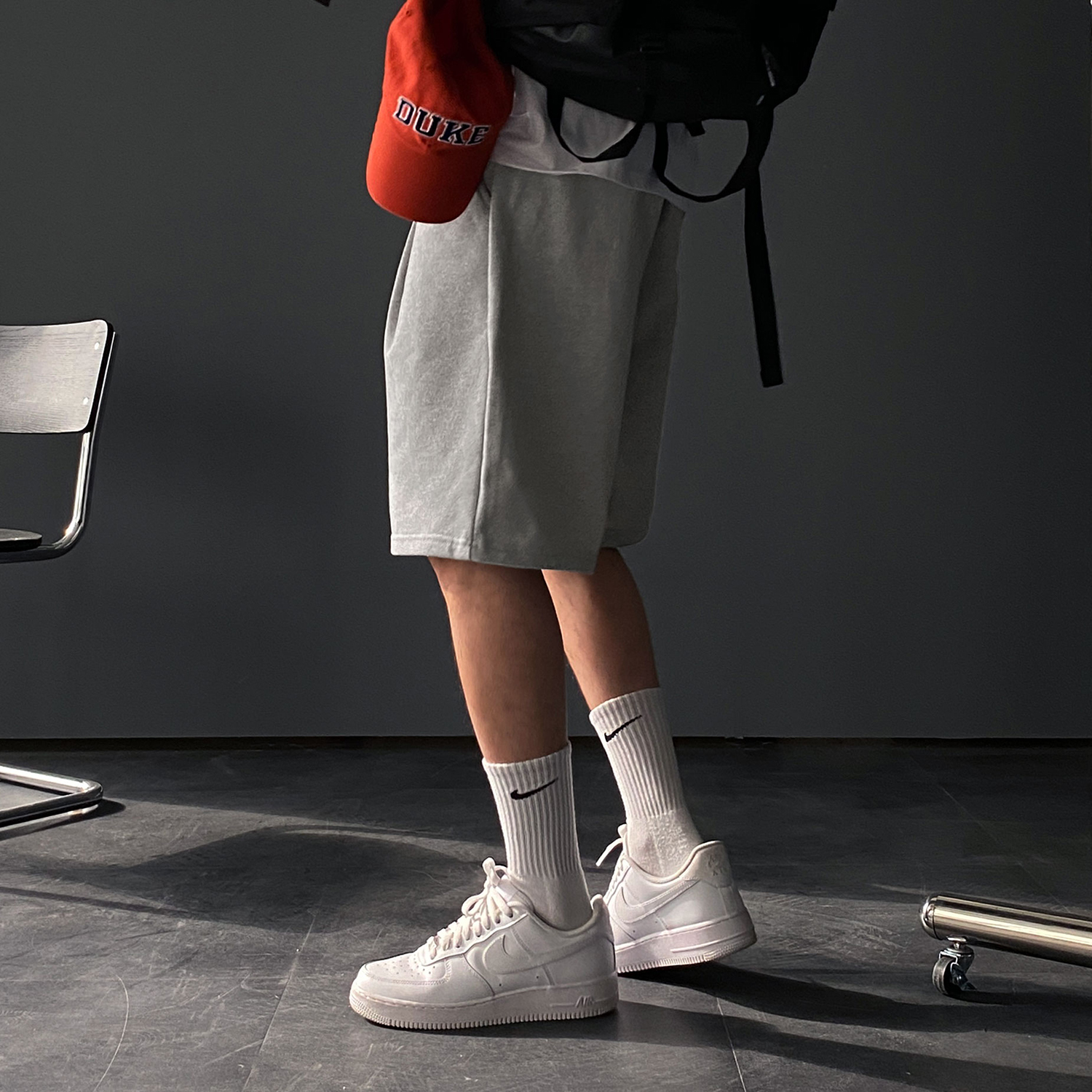 남자버뮤다팬츠 회색반바지 6부반바지 - 상세 이미지 2